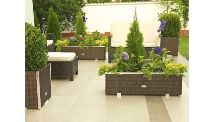 Donica ogrodowa technorattanowa